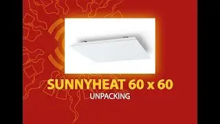 Unpacking Sunnyheat 60x60 mat wit zonder kader by Infraroodexpert