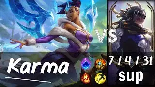 Karma Support vs Senna - Challenger Replay KR