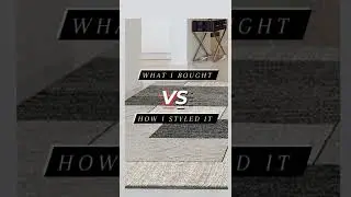 What I Bought versus How I Styled it| Geometric Area Rugs - Gray 3322