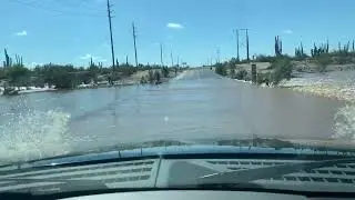 Baja Vado crossing after tropical storm Lorena 