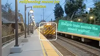Electric train sounds like steam engine at Mount Joy station!?