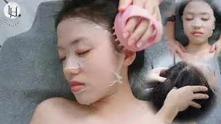 Peaceful Scalp Massage Experience | Relax Deeply and Sleep Better on Cold Winter Nights