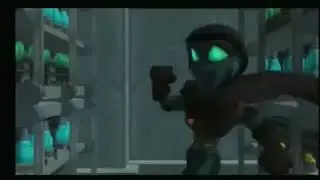 Rodger Bumpass screaming as the Unknown Thief from Ratchet & Clank: Going Commando
