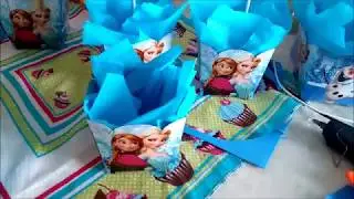 FAÇA VOCÊ MESMA CENTRO DE MESA FROZEN PASSO A PASSO