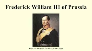 Frederick William III of Prussia