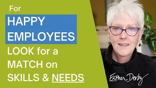 Happy Employees: Look at Skills Match and Needs Match