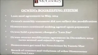 Ocwen's Bookeeping System