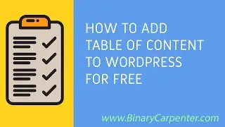 How To Add Table Of Contents To WordPress