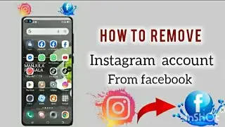 how to remove instagram account from facebook /english /sinhala/  remove instagram account /in 2025