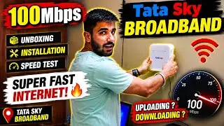 Tata Sky Broadband | Unboxing | Installation | Speed Test | #tatasky #tataskybroadband