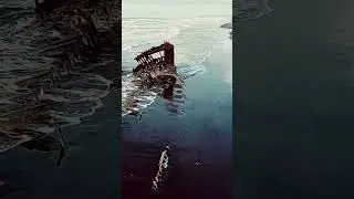 Ship wreck in Oregon! #music #lyrics #viralshort #shipwreck #shipwreckdiscovery #dji #djidrone #OR