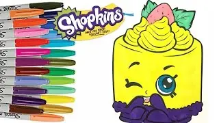 Shopkins Food Fair Edition CHEESE LOUISE Coloring Pages for Kids Art for Kids