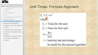 lecture video   learning curve