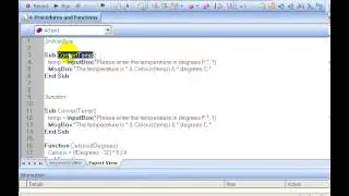 Difference between functions and procedures in vbscript