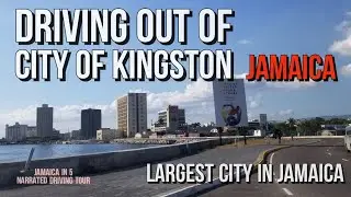 Driving out of City Of Kingston Jamaica