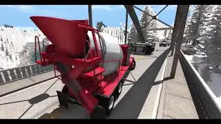 Crashes In The Winter #1 - BeamNG Drive - Cliff Fall