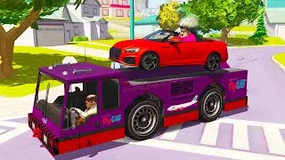 المعلمة الشريرة وزوجها يسرقون سيارة الرجل العنكبوت بطريقة ذكيه!! 😱🔥