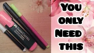 Making different things[NAME SLIPS, BOOKMARKS, BORDER DESIGNS] from limited art supplies🌸