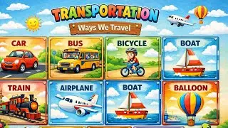 Transport vehicles name and picture|importance of transportation#vehicles#vocabluryenglish#learning 