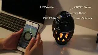 Bluetooth speaker with Flame effect 🔥🔥