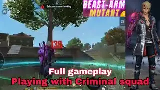 (Playing with criminal squad) Full gameplay.{New Diamond Royale bundle} Free Fire Asham Naga Gaming.