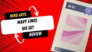 Обзор набора трафаретов Hero Arts Wavy Lines