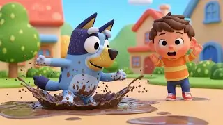 Bluey Chased Her Tail into the Mud 🐶🌧️ | Funny Toddler Song | Kids Rhymes