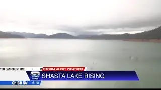 Shasta Lake rises more than a foot and a half, remains well below last Christmas Eve level