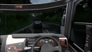 Hujan Hujan Bareng Jetbus 5 Adiputro Hino RM 280 Abs (Reall Sound)) 