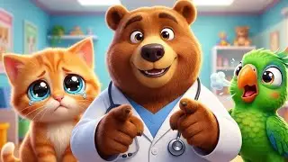 Bhalu Doctor Story 🧸 | Cute 3D Animal Clinic Cartoon | Kids Rhyme Hindi