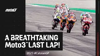 The unpredictable Moto3&trade; last lap! 👌 💥 | 2023 #CatalanGP