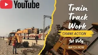 Train Track Work Crane Volger 