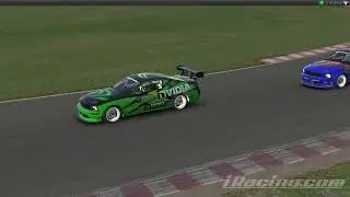 iRacing Production Car Sim-Lab Challenge. Tsukuba. Battling in the Ford Mustang FR500S.