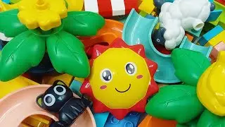 Satisfying building block marble run ☆ Build an exciting and easy marble run with lego duplo