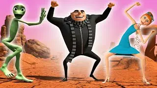 Gru&rsquo;s Crazy Dance with Lucy, Girls & Minion on Mars &ndash; Bienvenidos a la Cueva
