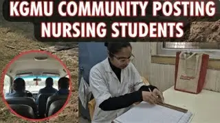 Kgmu nursing students in community postings 🥰💝