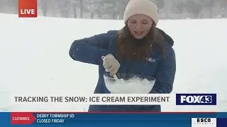 How to make snow ice cream with 3 simple ingredients