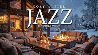 Cozy Winter Jazz ~ Coffee Shop Ambience for Relaxing Snow Day Vibes & Study Music