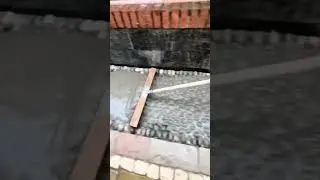 the process of leveling cement in the stone yard #construction #cement #stone #yard #shorts
