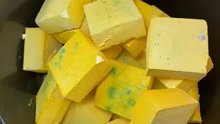 Bright Yellow AGI Chalk | Oddly Satisfying 