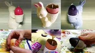 Easter DIY - 3 different egg candles 🥚🕯️