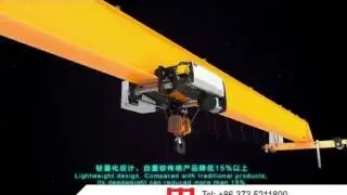 3D Animation of European Type Single Girder Overhead Crane--WeiHua Group