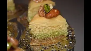 حلويات العيد 2019 بقلاوة جزائرية ملكية ب 3 طبقات و3 نكهات مورقة ومعسلة