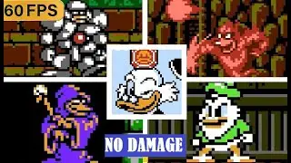 Duck Tales 2 [NES] All Bosses (No Damage) HARD Mode + Good Ending