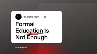 Formal Education Isn&rsquo;t Enough | Powerful Motivational Speech | Be Disciplined #motivation 