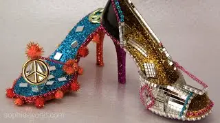Creating Mardi Gras Shoes On ABC10 Sac & Co. | Sophie's World