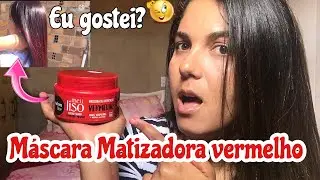 TESTEI MATIZADOR VERMELHO DA SALON LINE