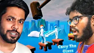 I TRIED CARRYING THE GLASS GAME WITH MY FRIEND ! @ThanjaiGaming 