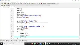 How to make calculator using c programming || Example of  switch statement in c programming #shorts