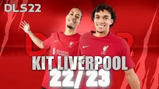 SAIU!! KIT DO LIVERPOOL 2022/23 PARA DLS 22!! 🤍❤️🦅